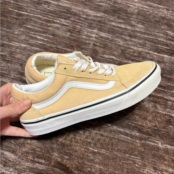 Vans Shoes - Vans Tan and White Women's Shoes